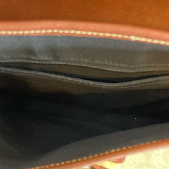 Vintage Esprit Crossbody Handle Bag Purse | Brown Check Pattern - Picture 10 of 10